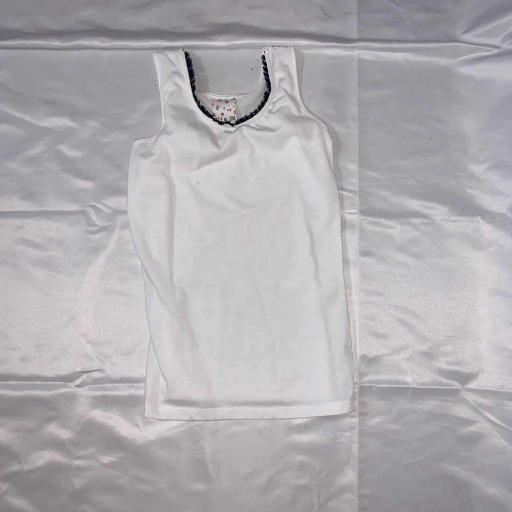 Girls White Tank